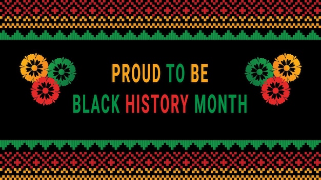 El diseño de vectores de publicación de redes sociales del mes de la historia negra se celebra anualmente en febrero
