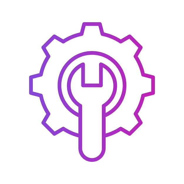 Diseño de vectores de servicio Icono de servicio de automóviles