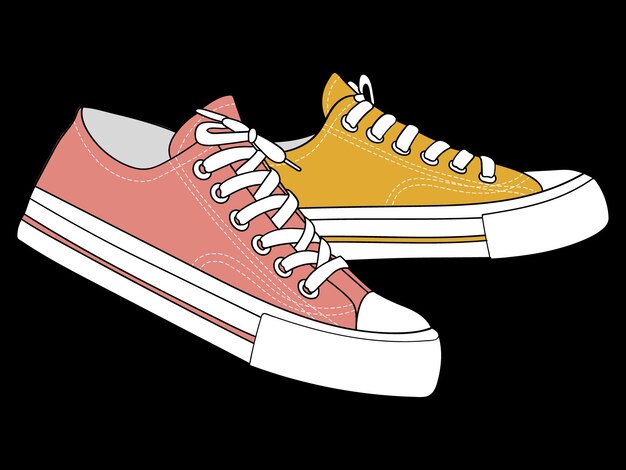 diseño de vectores de zapatos