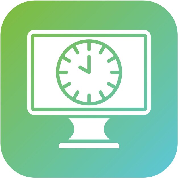 Diseño vectorial 24 horas Estilo de icono abierto