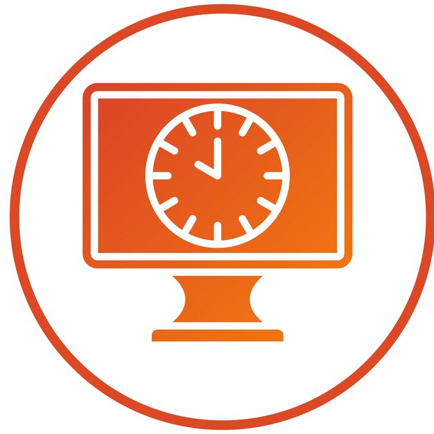 Diseño vectorial 24 horas Estilo de icono abierto