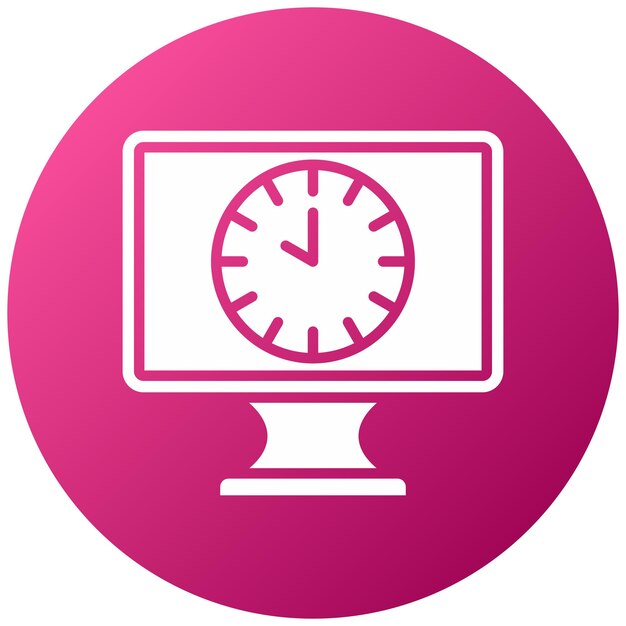 Diseño vectorial 24 horas Estilo de icono abierto