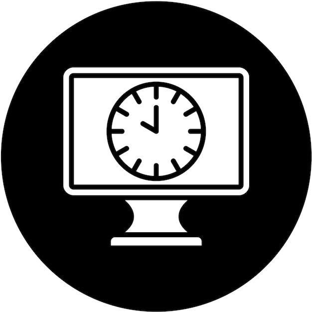 Diseño vectorial 24 horas Estilo de icono abierto