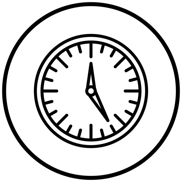 Diseño vectorial 24 horas Estilo del icono