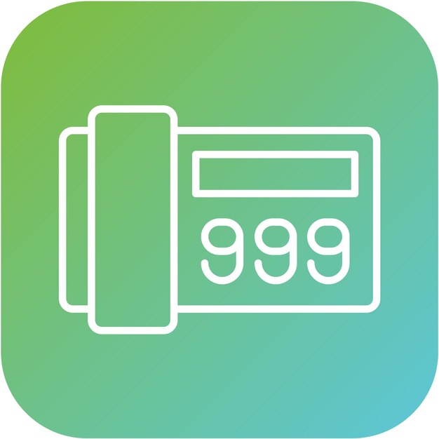 Diseño vectorial 999 Estilo de icono