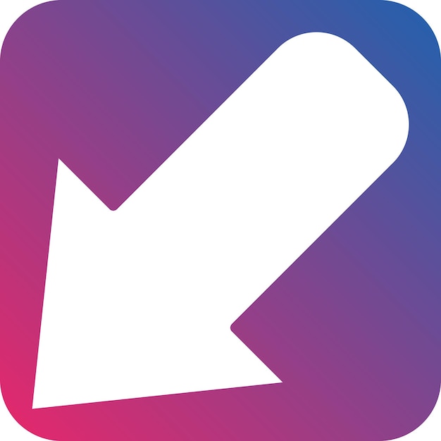 Diseño vectorial abajo a la izquierda Estilo del icono