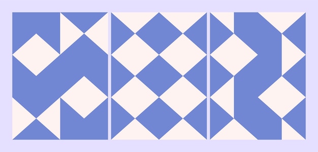 diseño vectorial abstracto conjunto de carteles geométricos mínimos