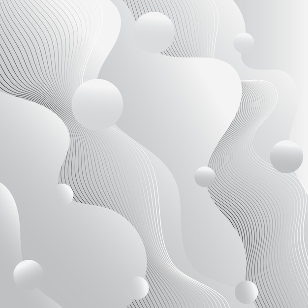 Diseño vectorial abstracto de fondo ondulado gris