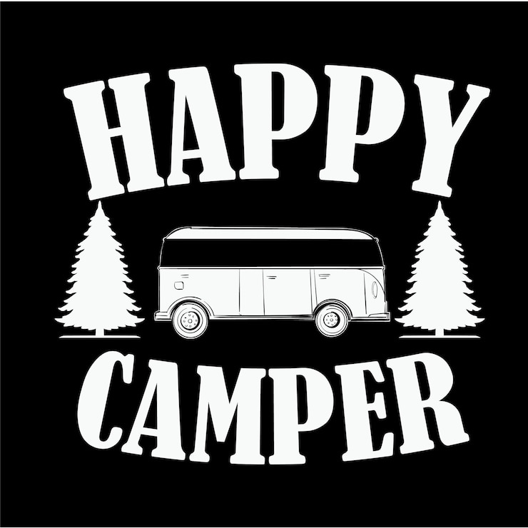 Vector diseño vectorial de acampadas svg
