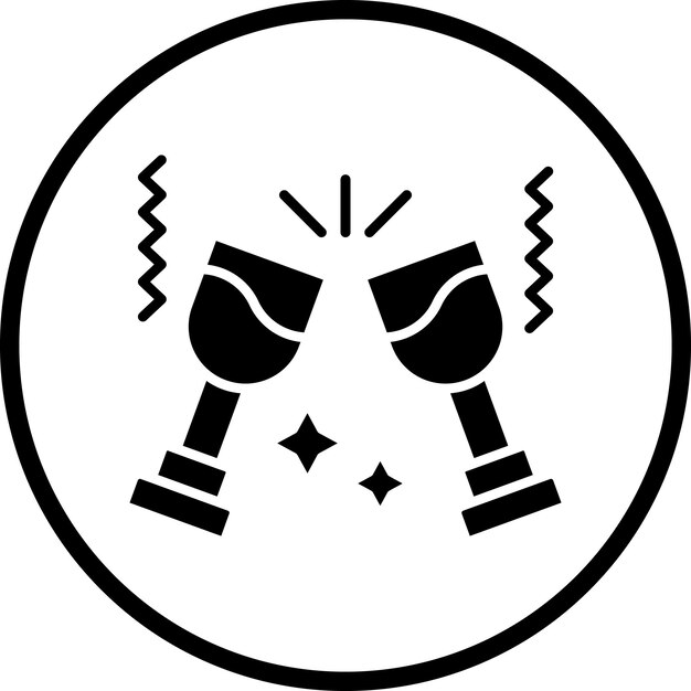 Diseño vectorial Aclama el estilo del icono