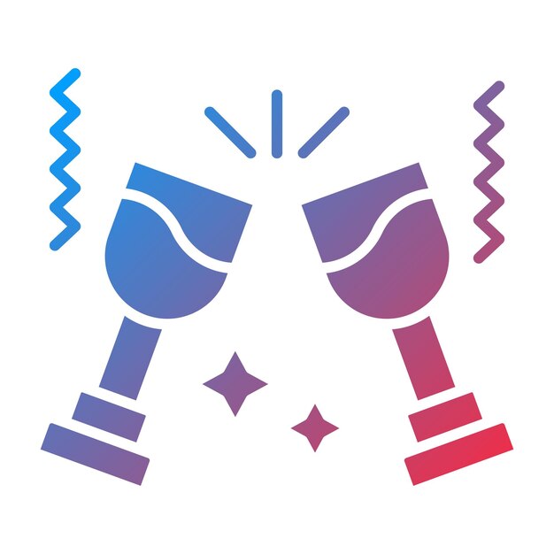 Diseño vectorial Aclama el estilo del icono