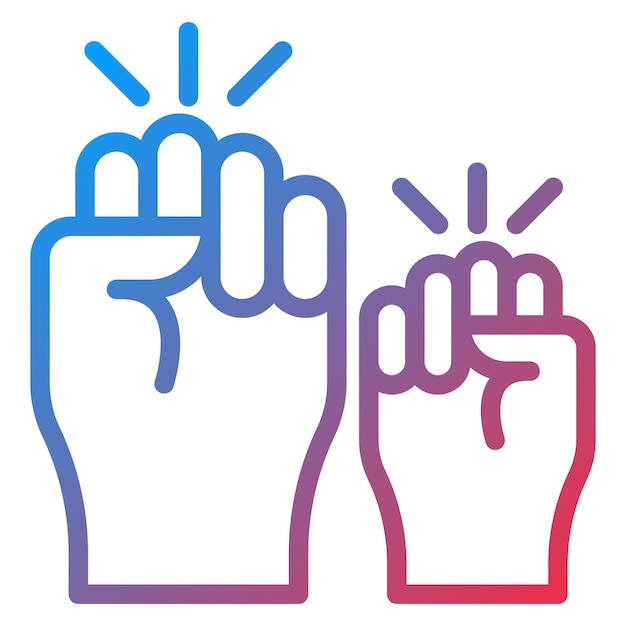 Diseño vectorial Activismo Estilo del icono