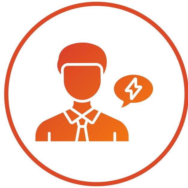 Diseño vectorial activista estilo de icono masculino