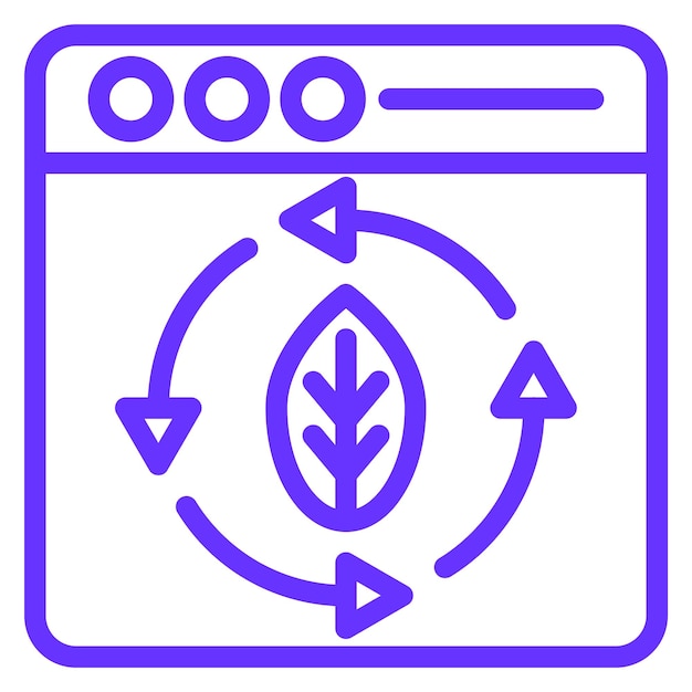 Diseño vectorial Actualización continua del estilo del icono