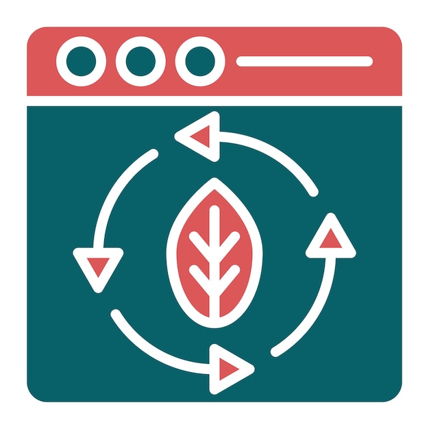 Diseño vectorial Actualización continua del estilo del icono