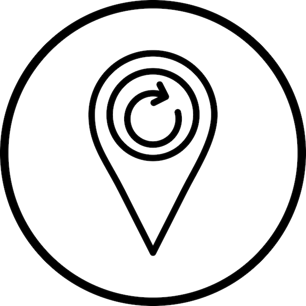 Diseño vectorial Actualizar el estilo del icono de ubicación