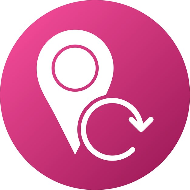 Diseño vectorial Actualizar el estilo del icono de ubicación