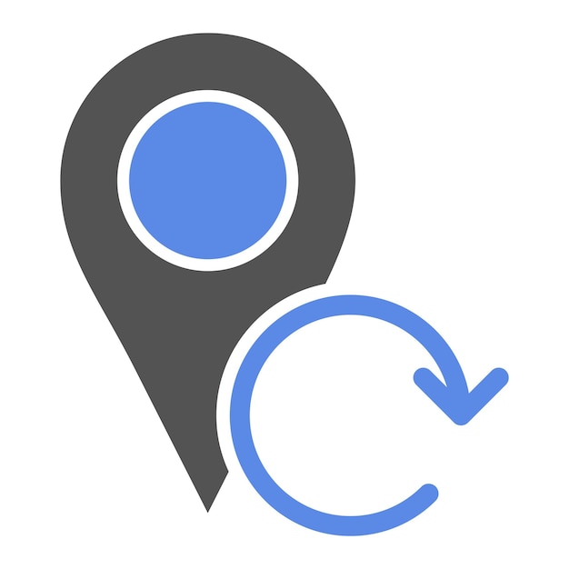 Diseño vectorial Actualizar el estilo del icono de ubicación