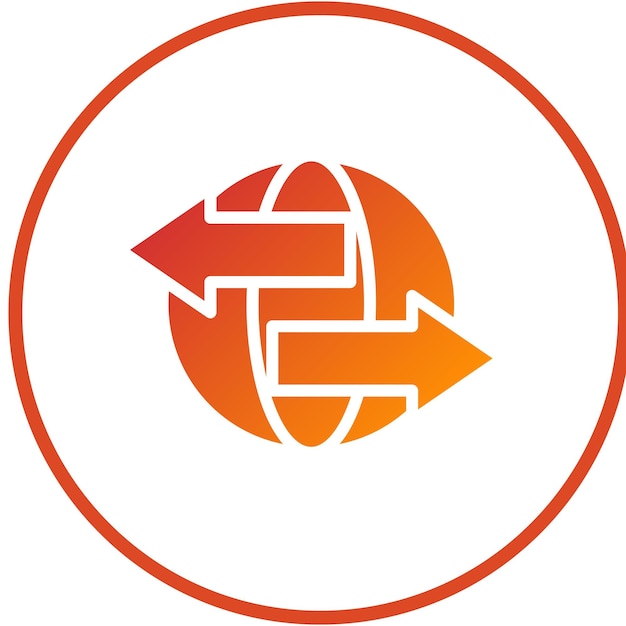 Diseño vectorial adaptado a las exportaciones Estilo de icono