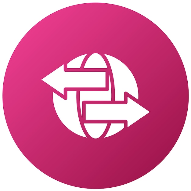 Diseño vectorial adaptado a las exportaciones Estilo de icono