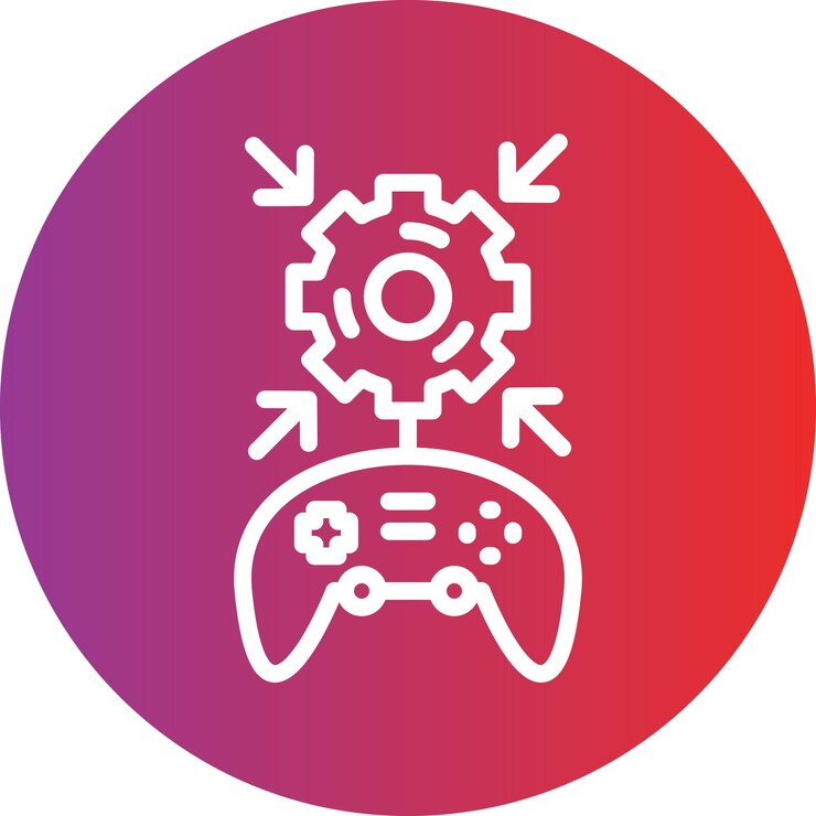 Vector diseño vectorial del administrador de mod del juego estilo de icono