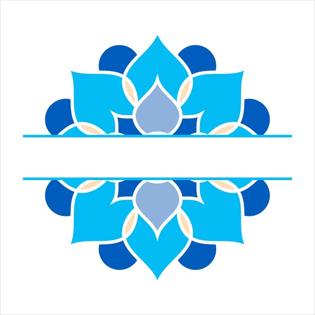 Diseño vectorial de adornos de bodas Mandala