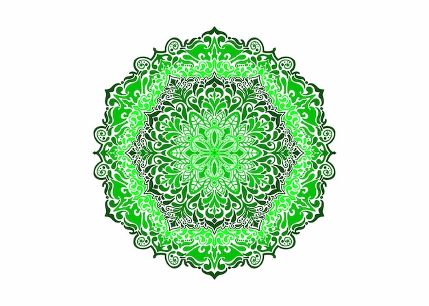 Diseño vectorial de adornos de mandala de colores