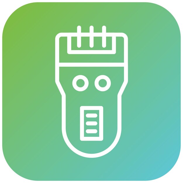 Diseño vectorial afeitadora eléctrica Estilo del icono