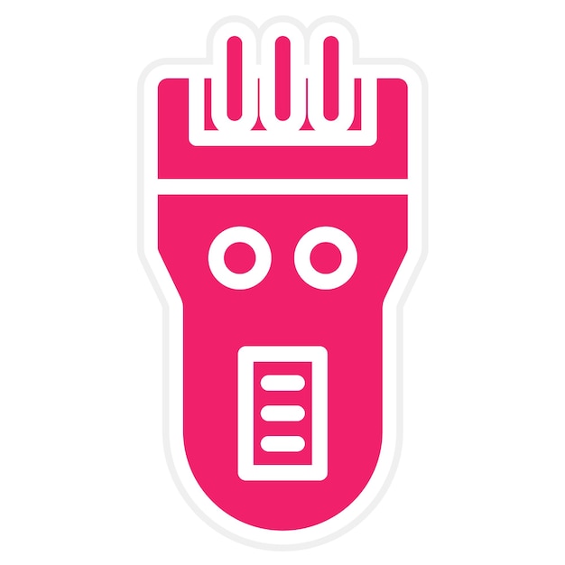 Diseño vectorial afeitadora eléctrica Estilo del icono