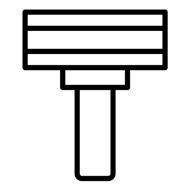 Diseño vectorial afeitadora de tela Estilo del icono