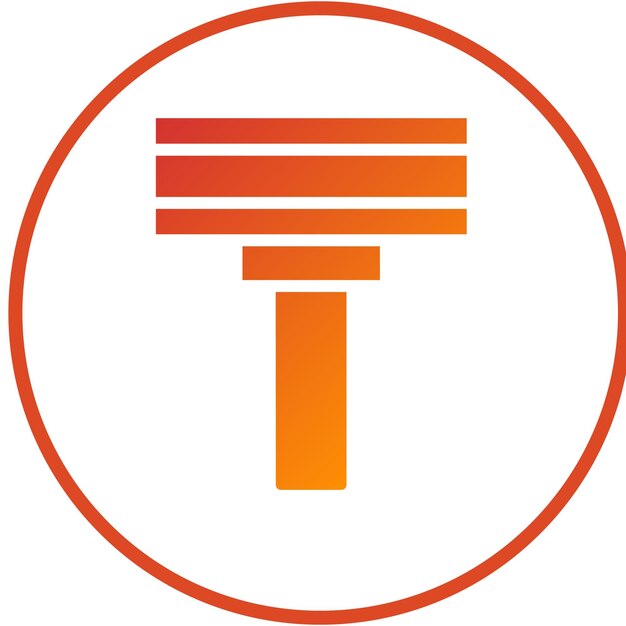 Diseño vectorial afeitadora de tela Estilo del icono