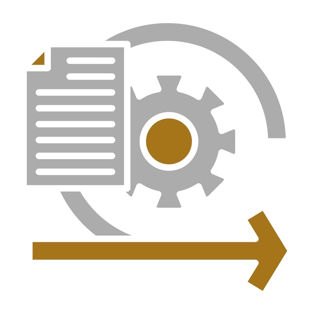 Diseño vectorial ágil Estilo de icono del manifiesto