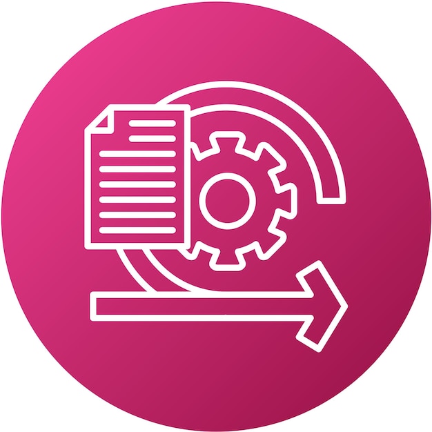 Diseño vectorial ágil Estilo de icono del manifiesto