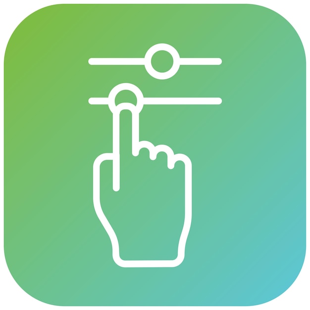 Diseño vectorial Ajuste de deslizadores Estilo del icono