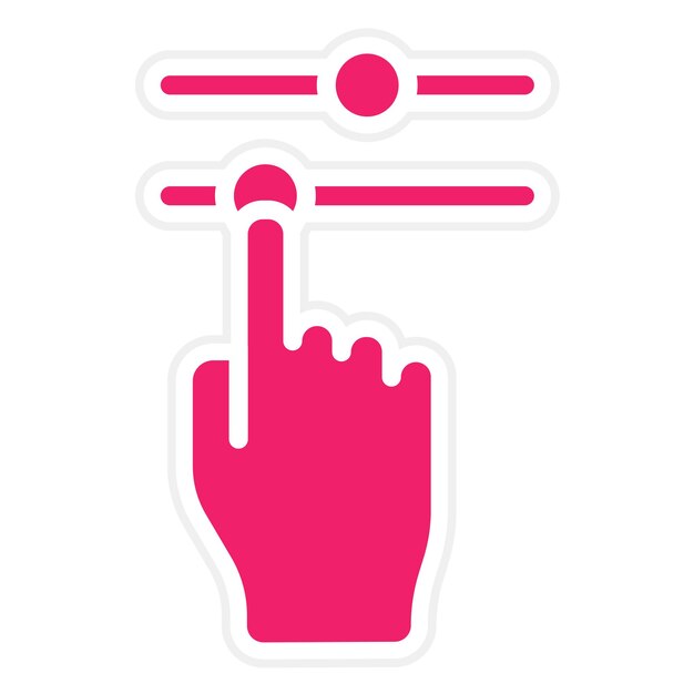 Diseño vectorial Ajuste de deslizadores Estilo del icono