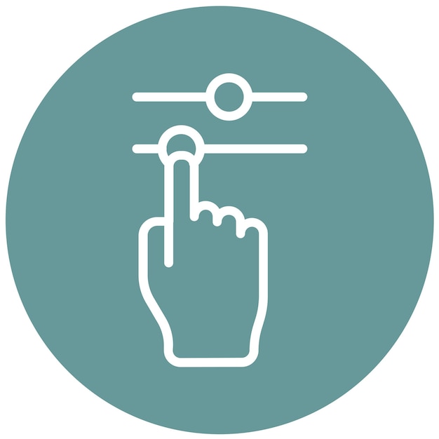 Diseño vectorial Ajuste de deslizadores Estilo del icono