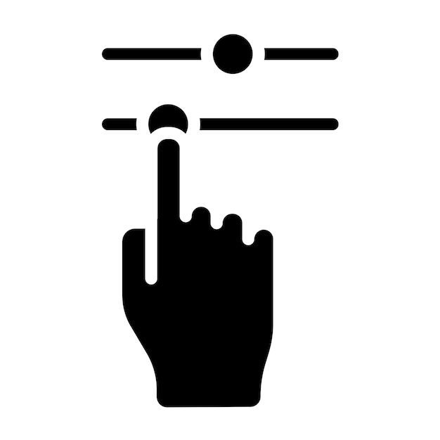 Diseño vectorial Ajuste de deslizadores Estilo del icono