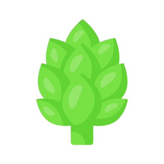 Diseño vectorial de alcachofa listo para usar icono premium