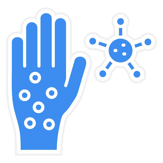 Diseño vectorial Alergias Estilo del icono