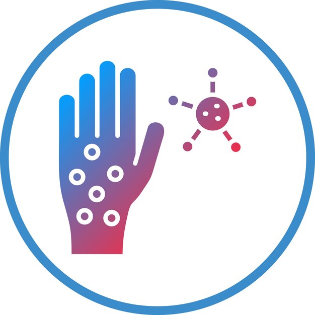 Diseño vectorial Alergias Estilo del icono
