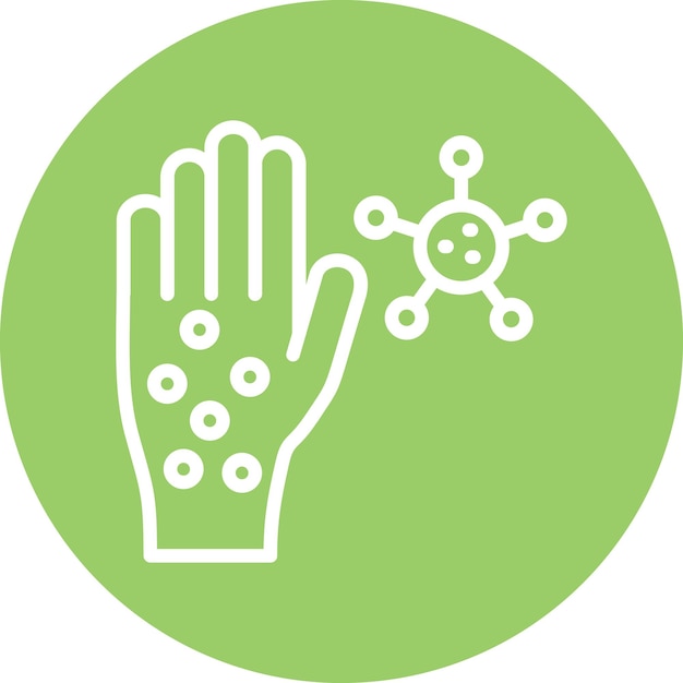 Diseño vectorial Alergias Estilo del icono