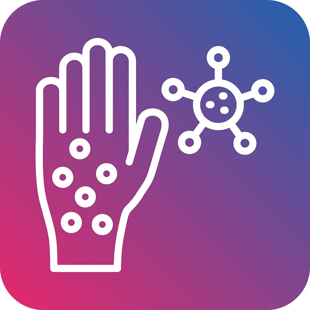 Diseño vectorial Alergias Estilo del icono