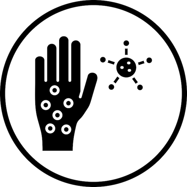 Diseño vectorial Alergias Estilo del icono