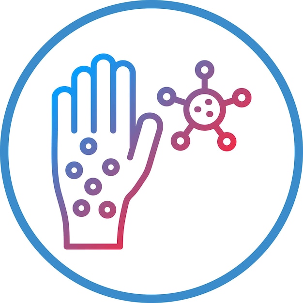 Diseño vectorial Alergias Estilo del icono