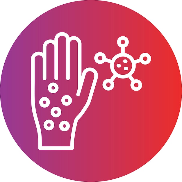 Diseño vectorial Alergias Estilo del icono