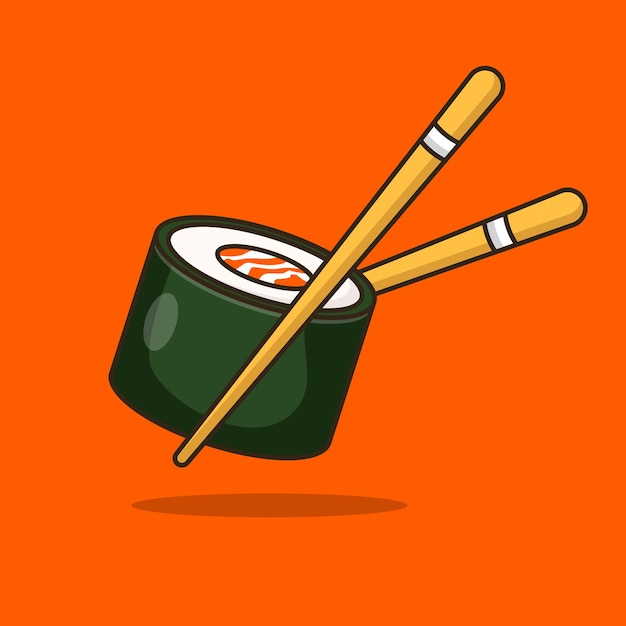 Diseño vectorial de alimentos onigiri y sushi
