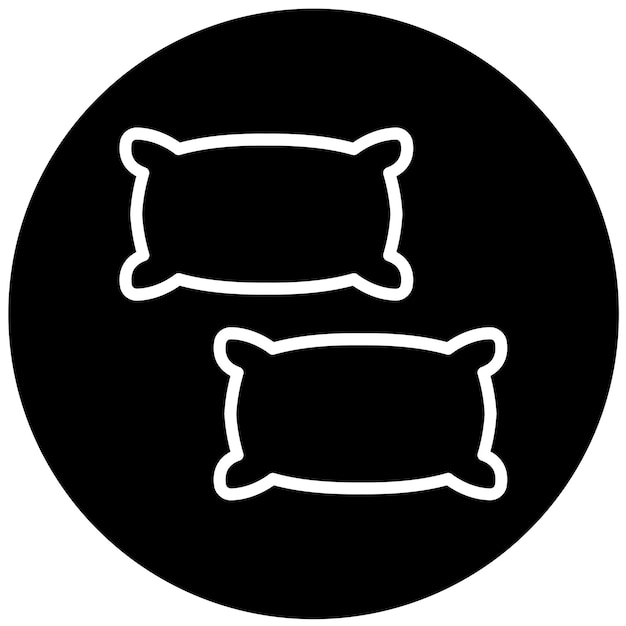 Diseño vectorial de almohadas Estilo de icono