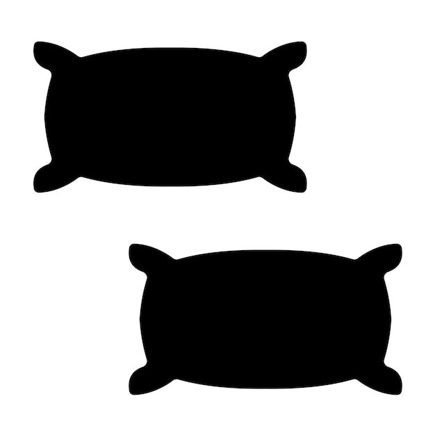 Diseño vectorial de almohadas Estilo de icono