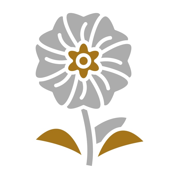 Diseño vectorial Alpine No me olvides Estilo de icono