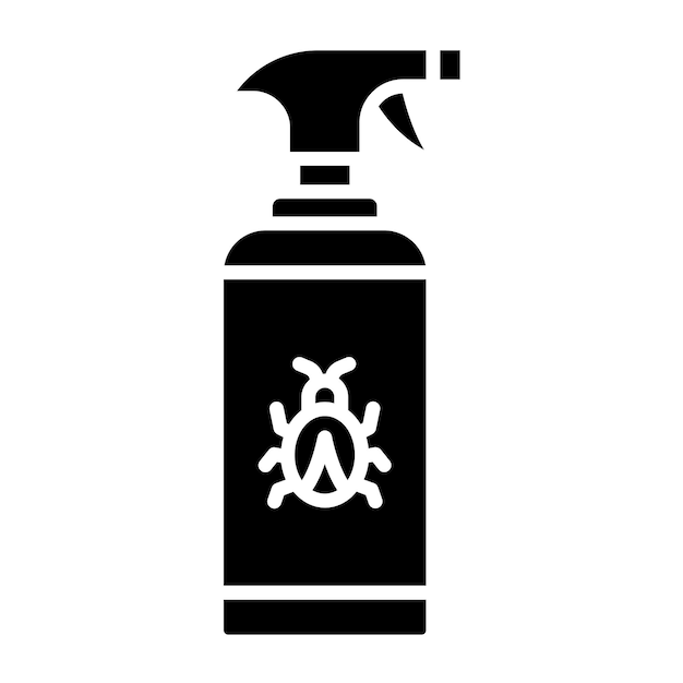 Diseño vectorial de alquitrán y estilo de icono de eliminación de insectos